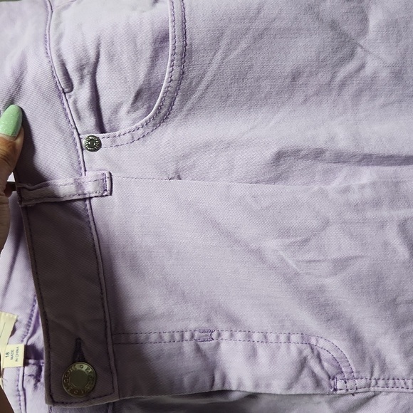 Lilac Eloquii Pleated Jeans - Picture 3 of 5